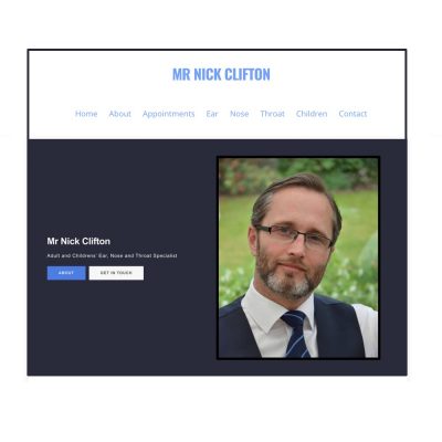 Website Design for Mr Nick Clifton